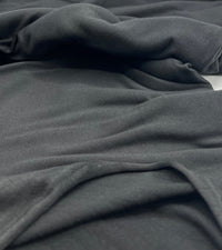 Black Plain Super Soft Bogota 4 Way Stretch Fabric - T9 Fabrics