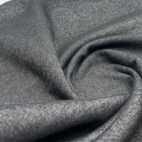 Black Plain Washed Stretch Denim 280GSM - T9 Fabrics