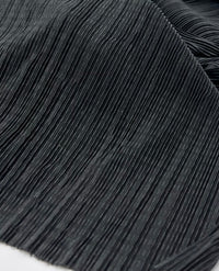 Black Plisse Stretch Fabric - T9 Fabrics