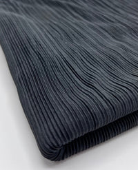 Black Plisse Stretch Fabric - T9 Fabrics