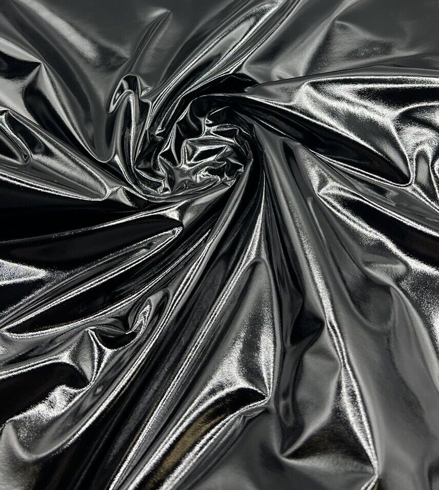 Black PU Vinyl Dress Craft Fabric - T9 Fabrics