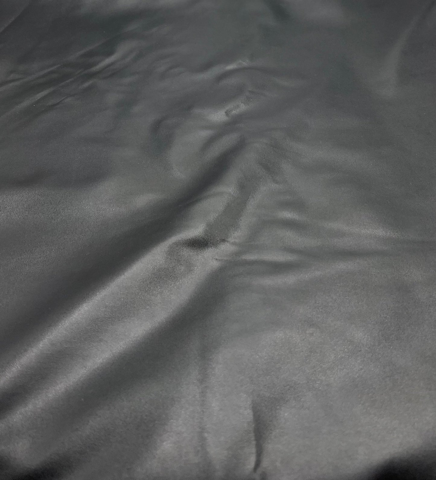 Black PU Wet look Leather 2 Way Stretch Dress Craft Fabric - T9 Fabrics