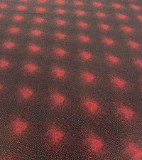 Black Red Glitter Detail Lurex Sparkle Metallic Stretch Knit Fabric - T9 Fabrics
