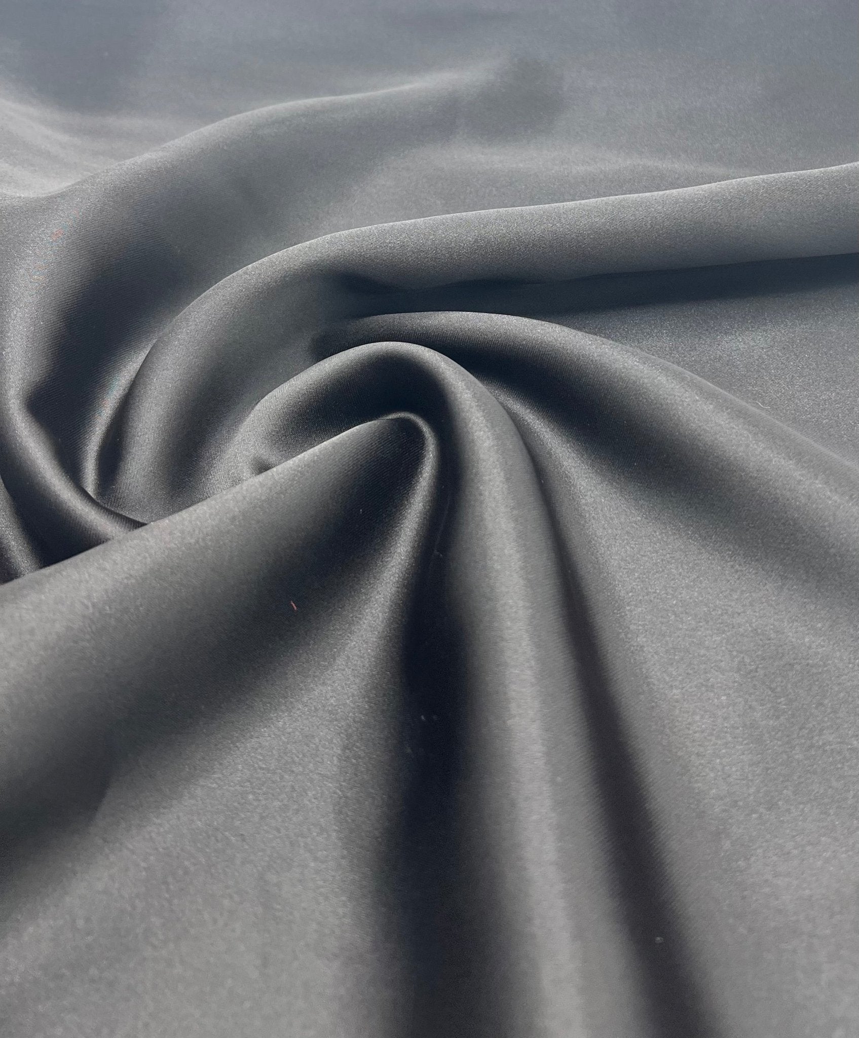 Black Satin Dress Craft Non Stretch Fabric - T9 Fabrics