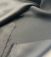 Black Satin Dress Craft Non Stretch Fabric - T9 Fabrics