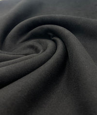 Black Scuba Suede Jersey Fabric 280GSM 2 Way Stretch - T9 Fabrics
