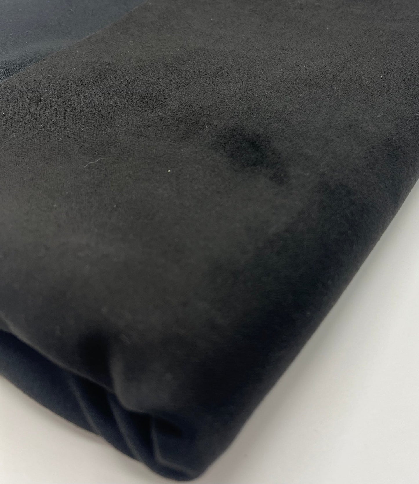 Black Scuba Suede Jersey Fabric 280GSM 2 Way Stretch - T9 Fabrics