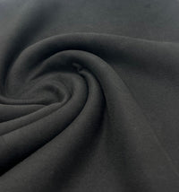 Black Scuba Suede Jersey Fabric 280GSM 2 Way Stretch - T9 Fabrics