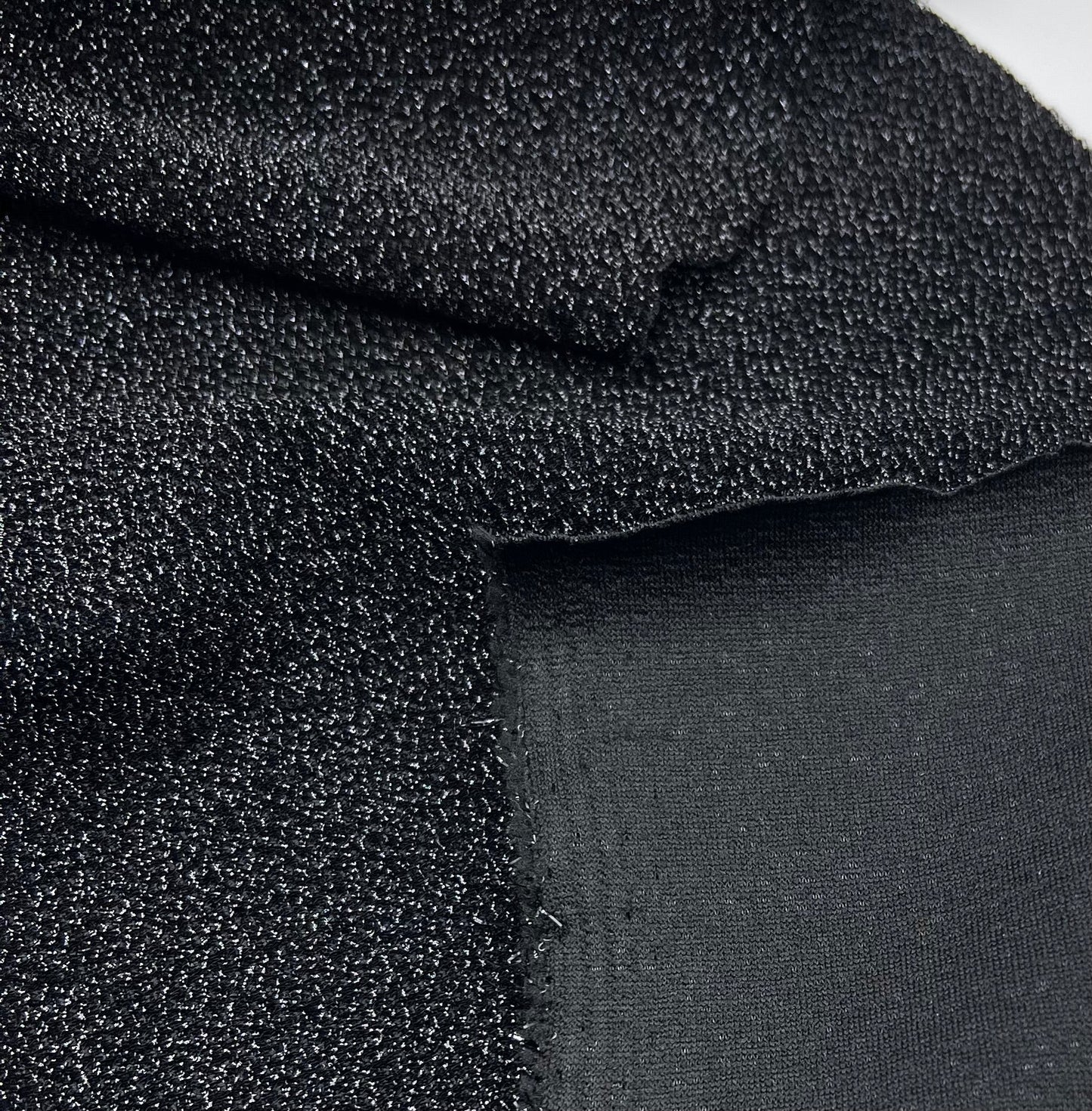 Black Shimmer Lurex Fabric - T9 Fabrics