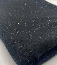 Black Sparkle Liverpool Bullet Stretch Fabric - T9 Fabrics