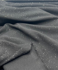 Black Sparkle Liverpool Bullet Stretch Fabric - T9 Fabrics