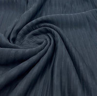 Black Stripe Mesh Fabric 2 Way Stretch - T9 Fabrics