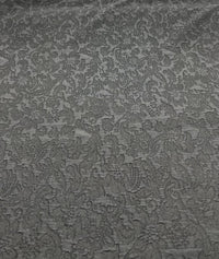 Black Textured Jacquard 2 Way Stretch Fabric - T9 Fabrics