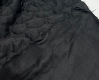 Black Textured Quilting Stretch Knit Fabric - T9 Fabrics