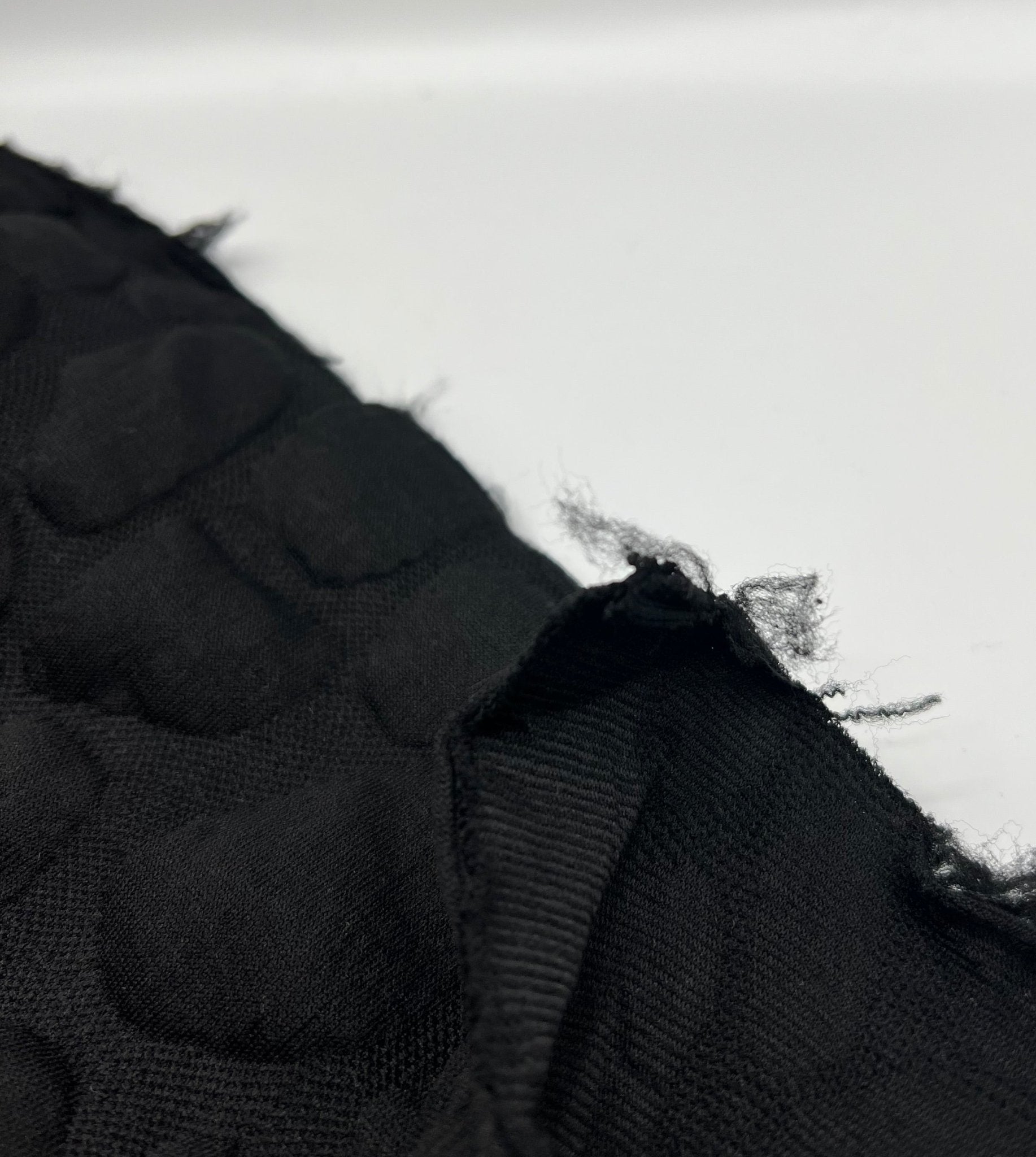 Black Textured Quilting Stretch Knit Fabric - T9 Fabrics