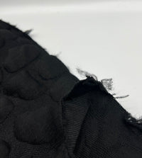 Black Textured Quilting Stretch Knit Fabric - T9 Fabrics