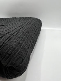 Black Textured Stretch Fabric - T9 Fabrics