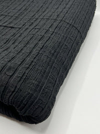 Black Textured Stretch Fabric - T9 Fabrics