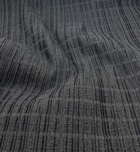 Black Thick Textured 4 Way Stretch Fabric - T9 Fabrics