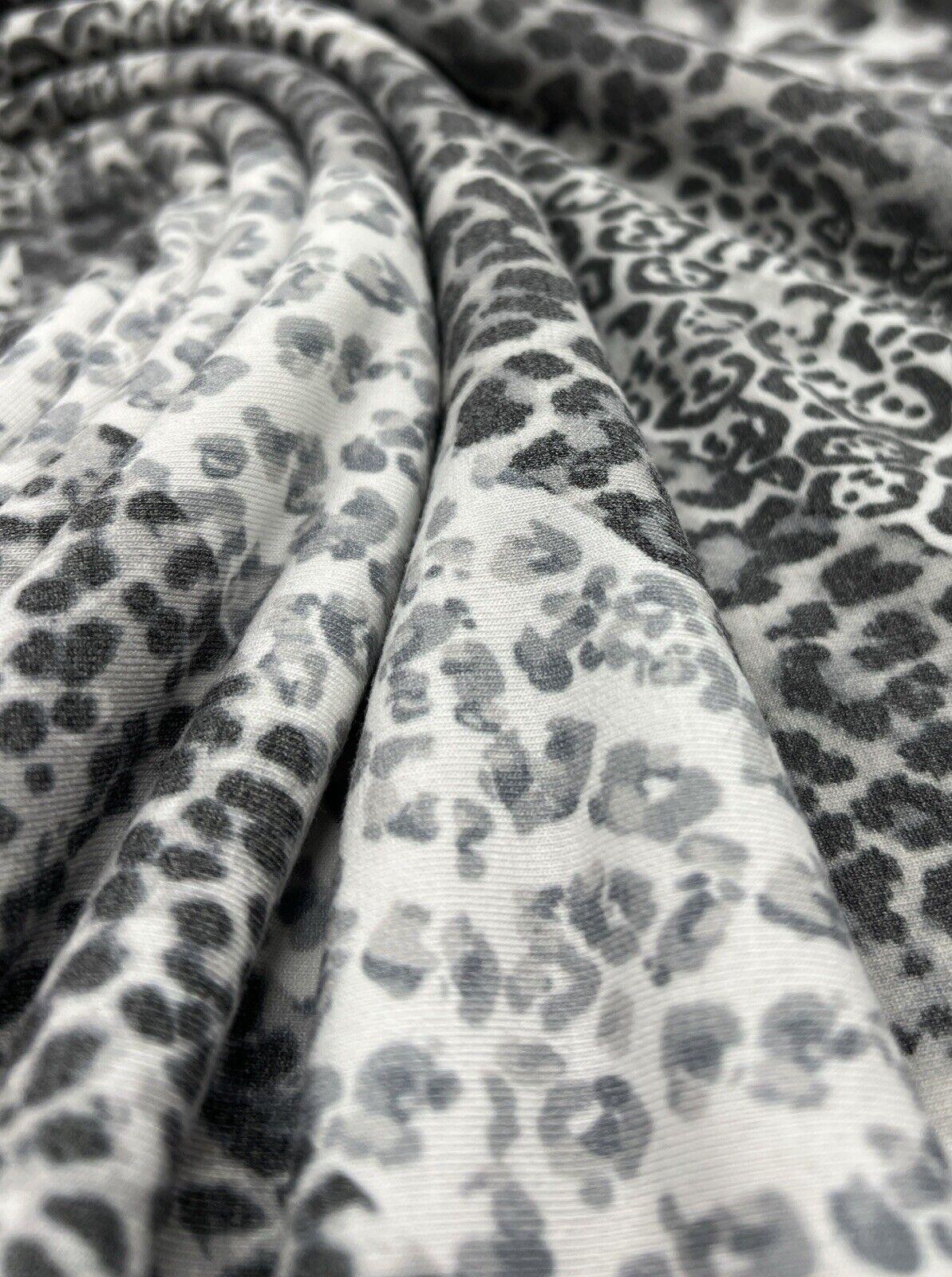 Black & White Animal Diagonal Print Viscose Elastane Fabric - T9 Fabrics