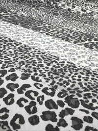 Black & White Animal Diagonal Print Viscose Elastane Fabric - T9 Fabrics