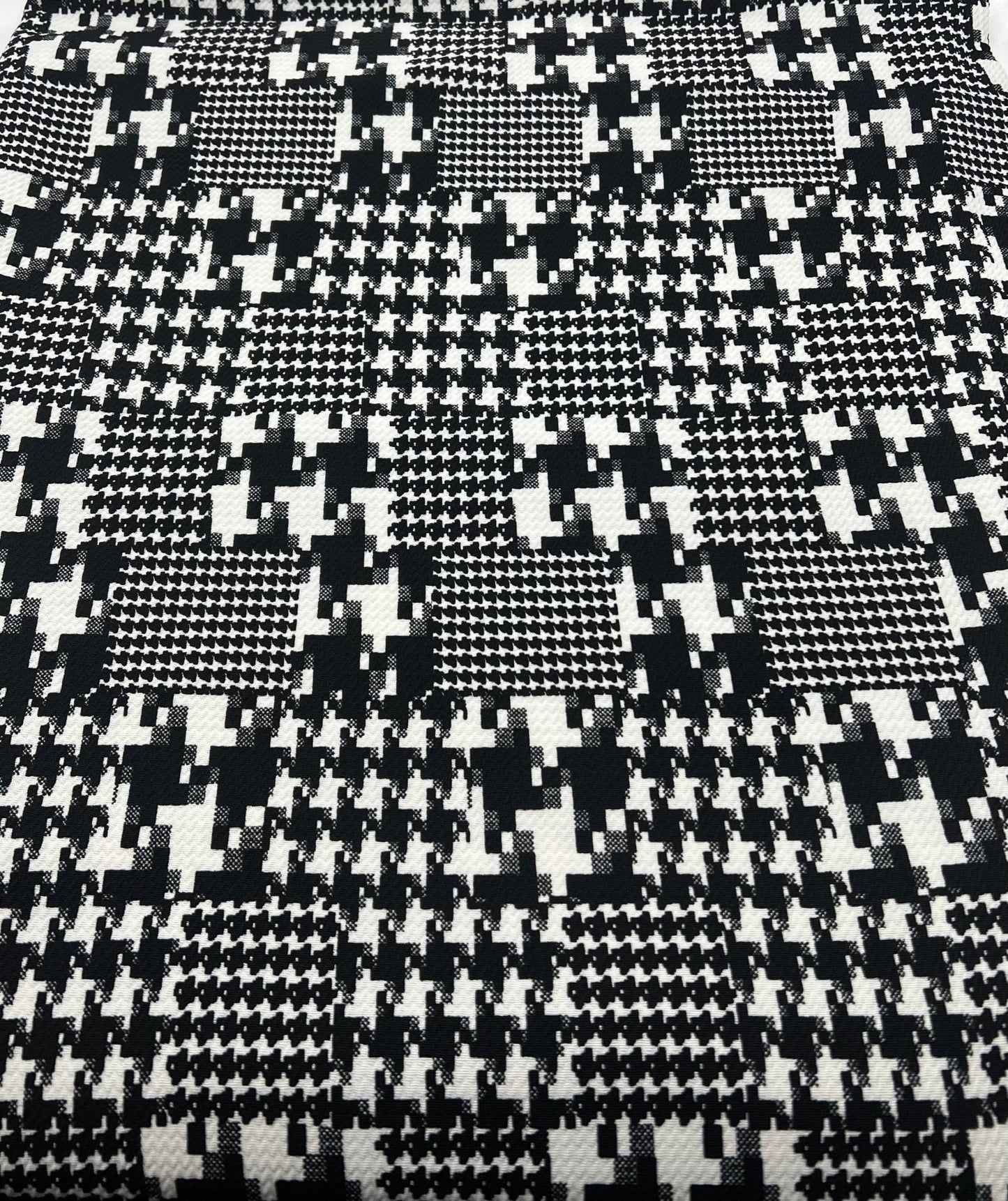 Black White Mix Print Liverpool Bullet Stretch Fabric - T9 Fabrics
