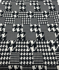 Black White Mix Print Liverpool Bullet Stretch Fabric - T9 Fabrics