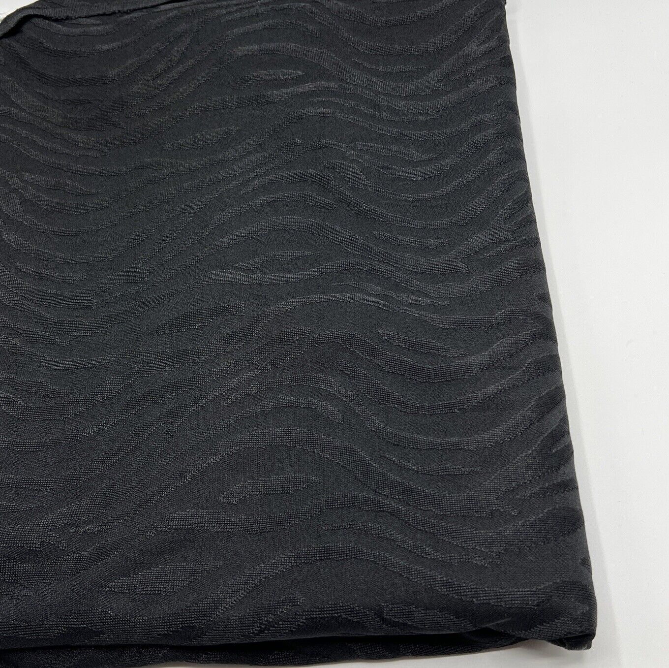 Black Zebra Stretch Fabric - T9 Fabrics