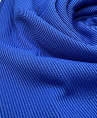 Blue 2X1 Fine Rib Stretch Fabric - T9 Fabrics