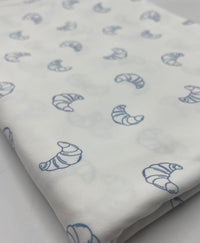 Blue Croissant Super Soft Print Spun Poly Stretch Fabric - T9 Fabrics