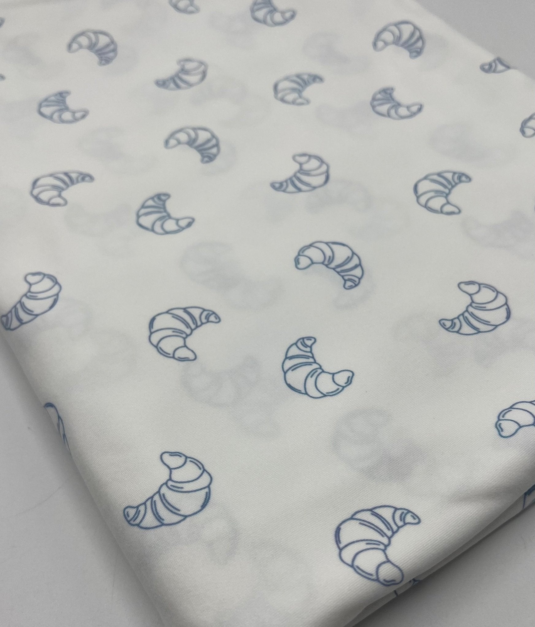 Blue Croissant Super Soft Print Spun Poly Stretch Fabric - T9 Fabrics