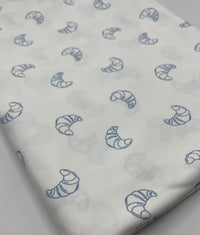 Blue Croissant Super Soft Print Spun Poly Stretch Fabric - T9 Fabrics