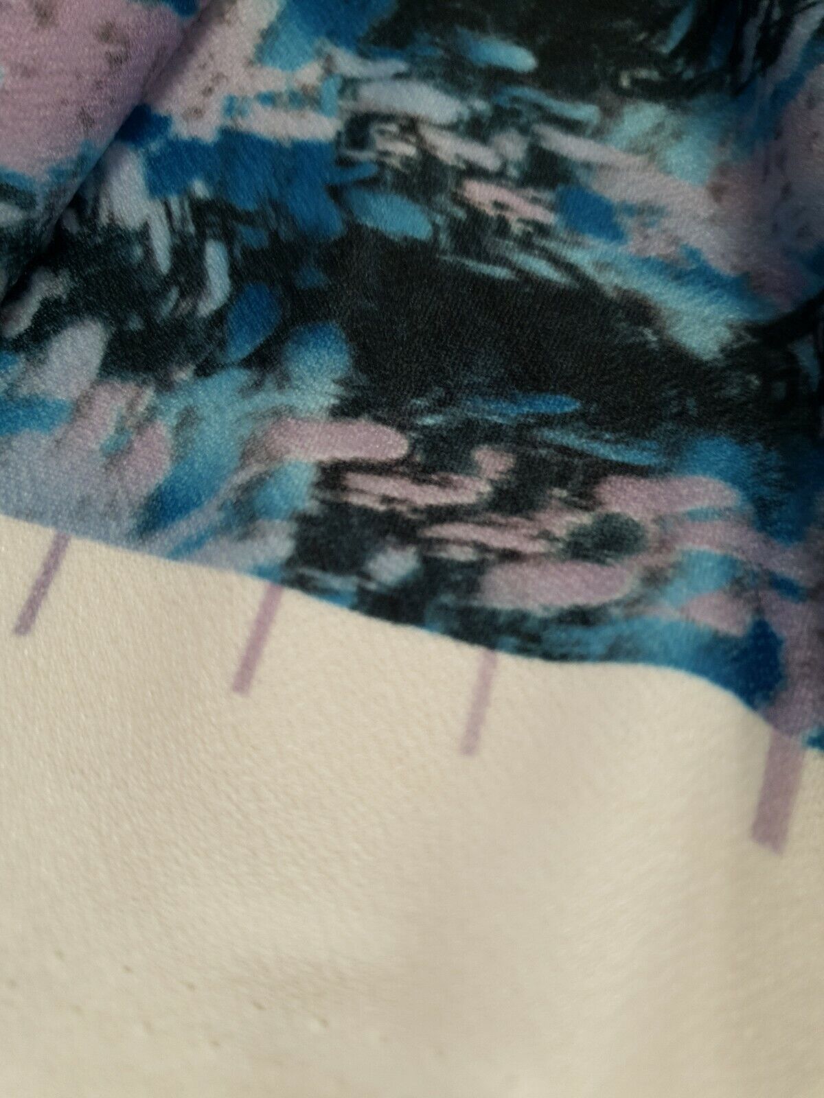 Blue Mix Printed Lightweight Jersey Crepe Fabric 4 Way Stretch - T9 Fabrics