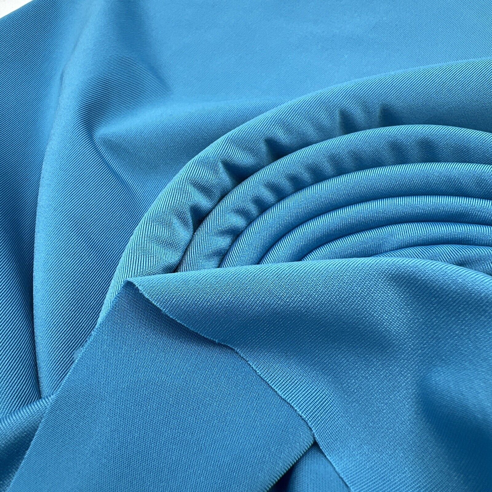 Blue Plain Soft Touch Stretch Fabric - T9 Fabrics