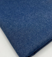 Blue Plain Washed Stretch Denim 280GSM - T9 Fabrics