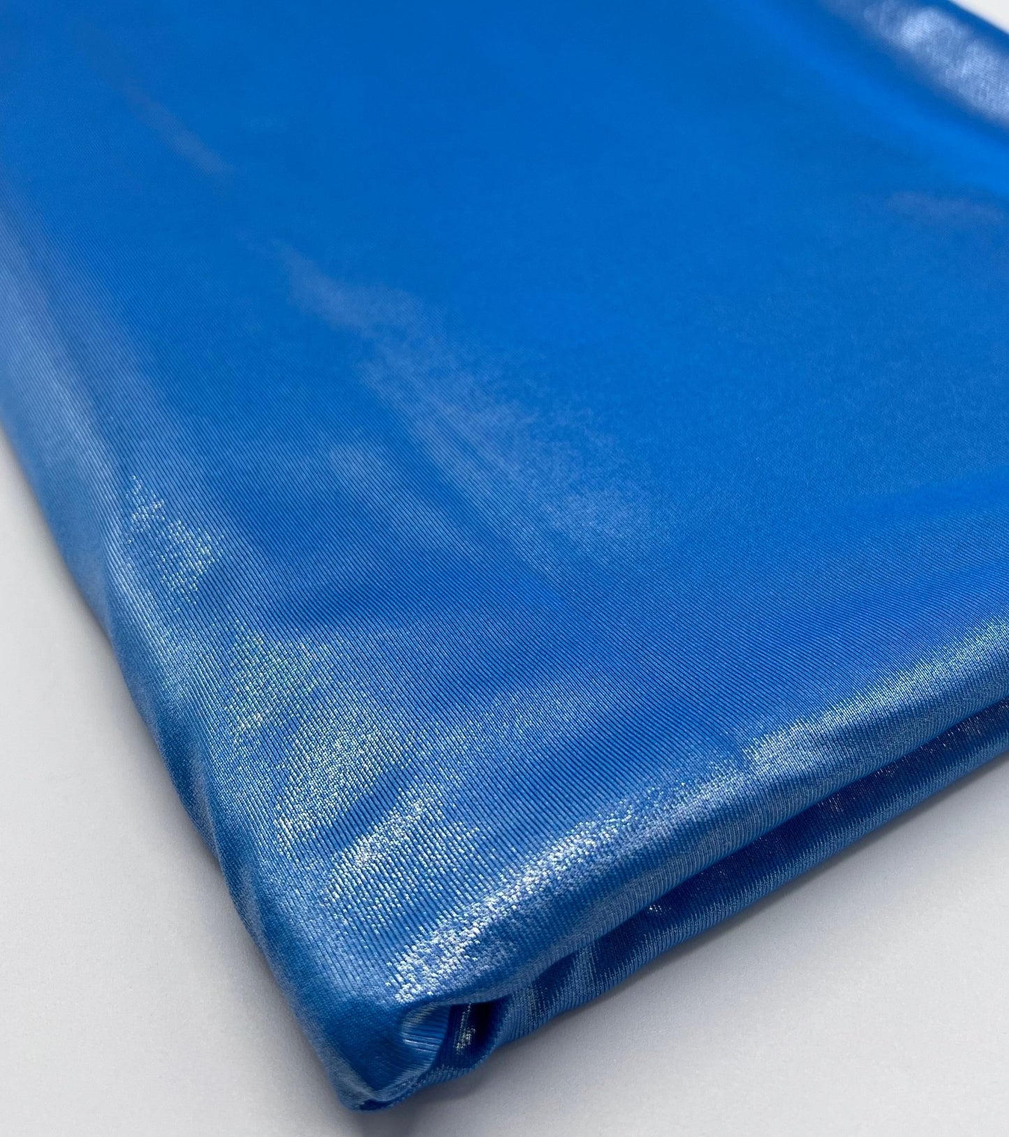 Blue Shiny Foil Swimwear / Sportswear Fabric - T9 Fabrics