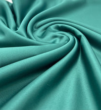 Bottle Green Recycled Satin 160GSM Dress Craft Non Stretch Fabric - T9 Fabrics