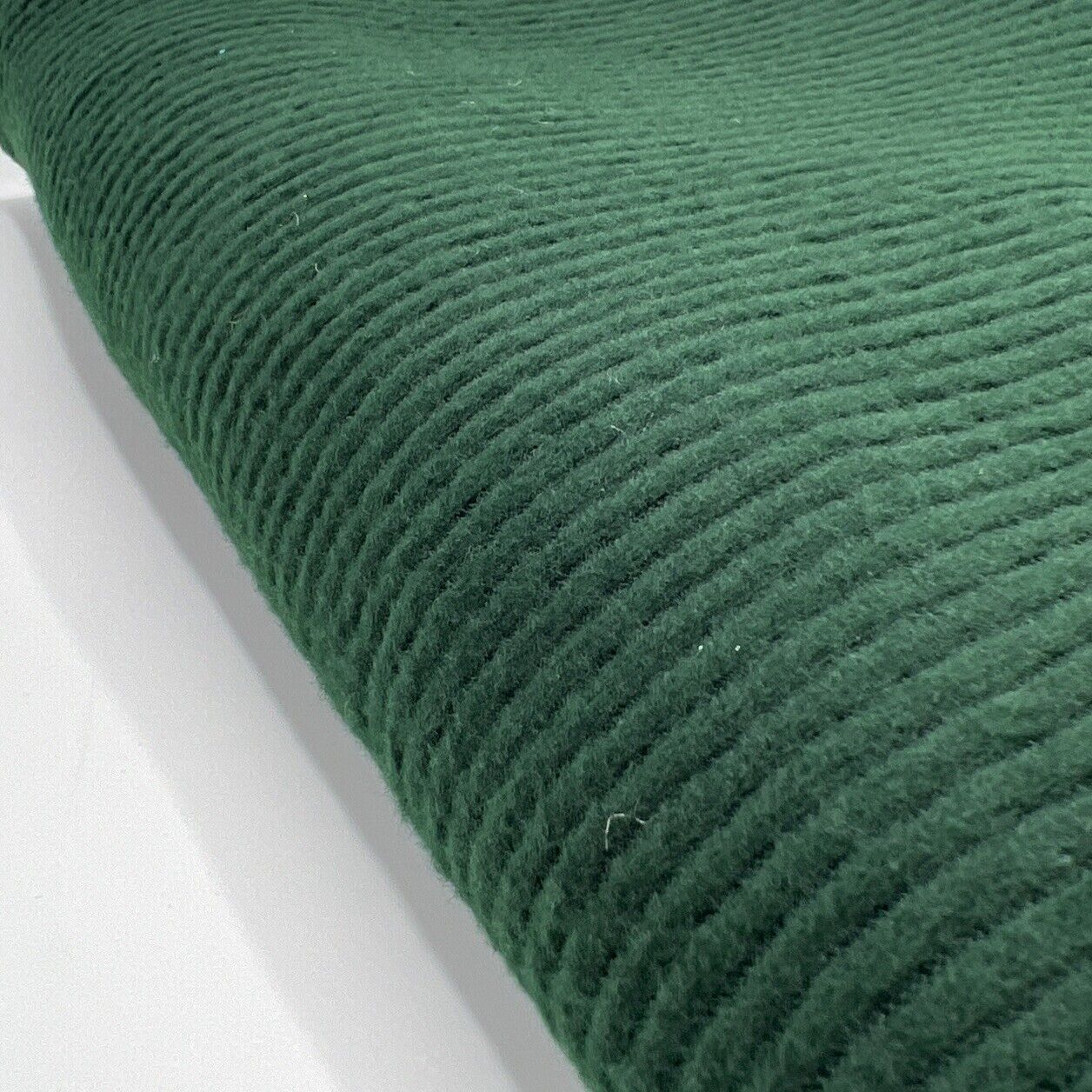 Bottle Green Soft Brushed Cosy Wide Rib Stretch Fabric - T9 Fabrics