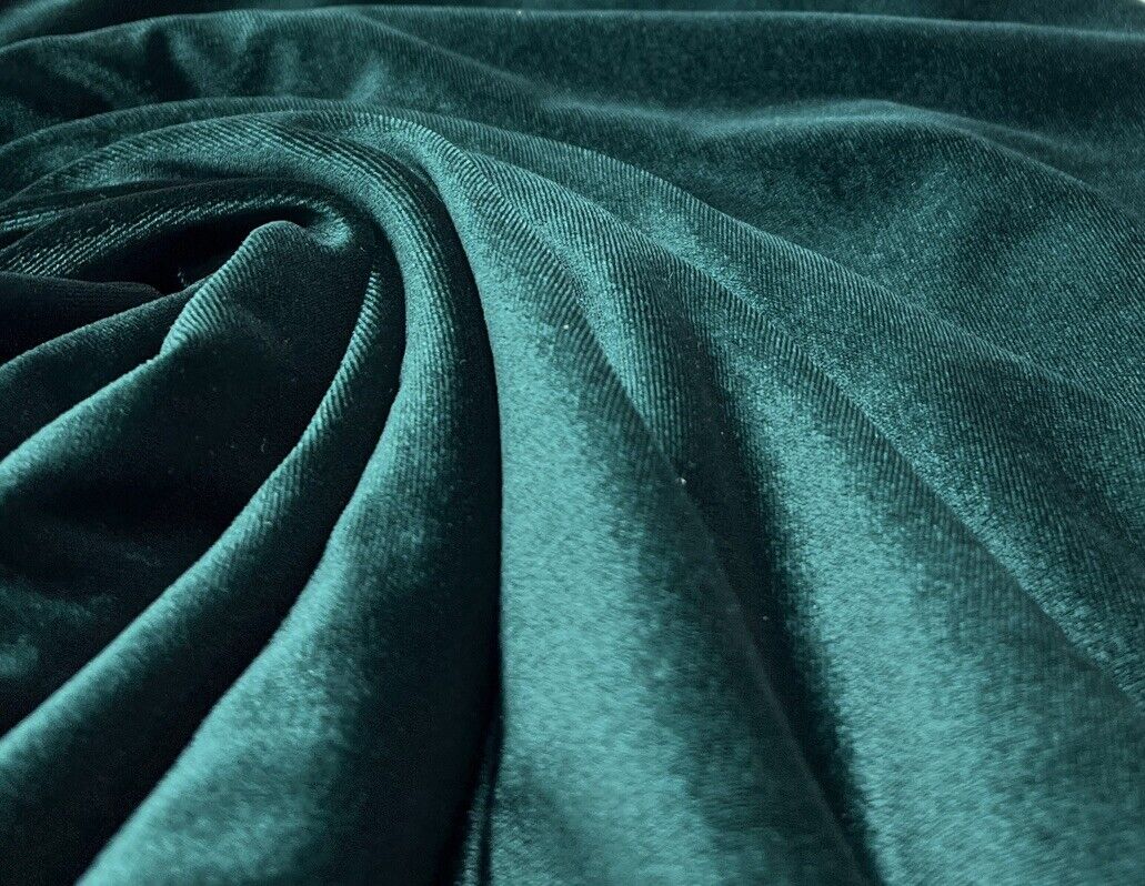 Bottle Green Velour Fabric - T9 Fabrics