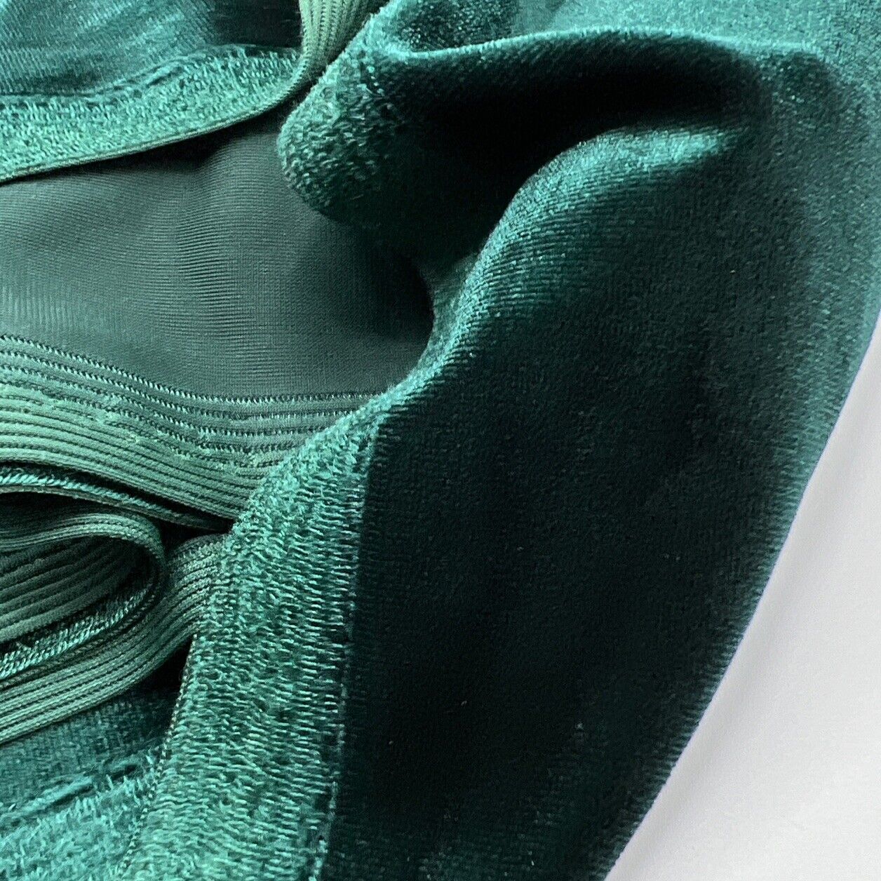 Bottle Green Velour Fabric - T9 Fabrics