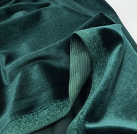 Bottle Green Velour Fabric - T9 Fabrics