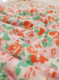 Bright Multi Floral Print Viscose Elastane Fabric - T9 Fabrics