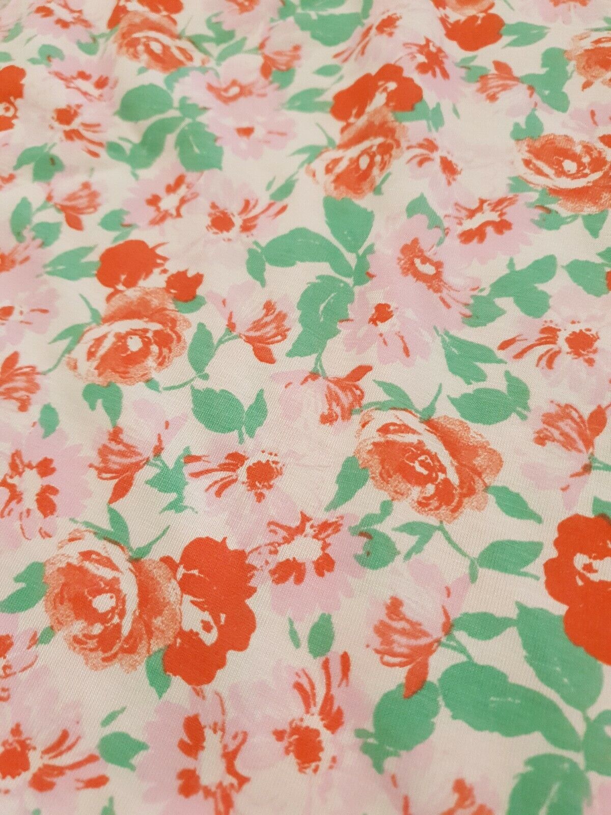 Bright Multi Floral Print Viscose Elastane Fabric - T9 Fabrics