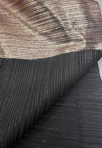 Bronze Metallic Foil Rib Fabric - T9 Fabrics