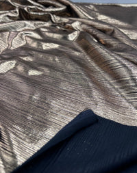 Bronze Metallic Foil Rib Fabric - T9 Fabrics