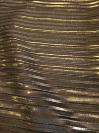 Bronze Metallic Plisse Fabric - T9 Fabrics