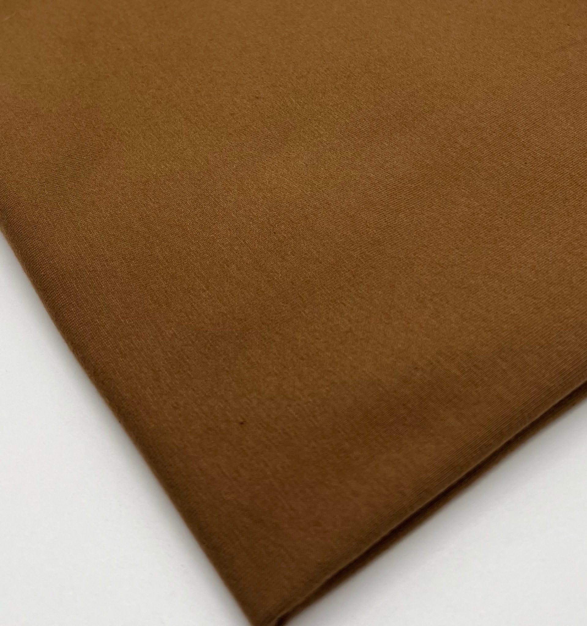 Brown Cotton Stretch Jersey 240 GSM 92/8 Lycra 4 Way Stretch - T9 Fabrics