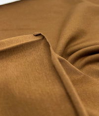 Brown Cotton Stretch Jersey 240 GSM 92/8 Lycra 4 Way Stretch - T9 Fabrics
