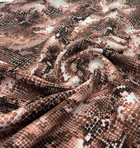Brown Mix 100% Viscose Non Stretch Fabric - T9 Fabrics