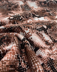 Brown Mix 100% Viscose Non Stretch Fabric - T9 Fabrics